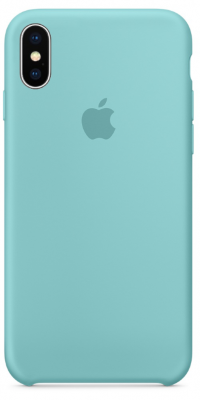 Чехол Silicone Case iPhone XS Max (бирюз) 37831