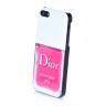 Чехол iPhone 5 5S SE пластиковый Лак Dior (розовый) - Чехол iPhone 5 5S SE пластиковый Лак Dior (розовый)