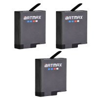 (3 ШТ) BATMAX Набор АКБ аккумулятор для экшн камеры GoPro HERO 5 / 6 / 7 / 8 (3.85V 1680mAh Li-ion 6.4Wh) 37233