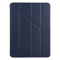 Чехол для iPad Air 4 10.9 (2020) Smart Case тип Y leather PU + TPU крышка (тёмно-синий) 1872