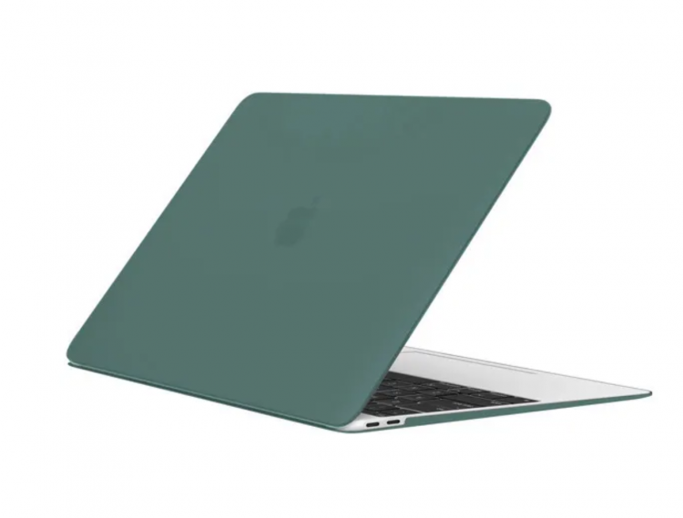 Чехол MacBook Pro 14.2 модель A2442 / A2779 / A2918 / A2992 (2021-2023гг.) матовый (тёмно-зелёный) 4095