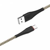 BOROFONE USB кабель Type-C BX25 3A, длина: 1 метр (чёрный-серебро) 5957 - BOROFONE USB кабель Type-C BX25 3A, длина: 1 метр (чёрный-серебро) 5957