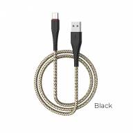BOROFONE USB кабель Type-C BX25 3A, длина: 1 метр (чёрный-серебро) 5957 - BOROFONE USB кабель Type-C BX25 3A, длина: 1 метр (чёрный-серебро) 5957