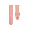 Ремешок Apple Watch 42mm / 44mm / 45mm / Ultra 49mm кожаный pin-and-tuck (розовый) 1545 - Ремешок Apple Watch 42mm / 44mm / 45mm / Ultra 49mm кожаный pin-and-tuck (розовый) 1545
