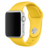 Ремешок Apple Watch 38mm / 40mm / 41mm силикон гладкий (жёлтый) 6339 - Ремешок Apple Watch 38mm / 40mm / 41mm силикон гладкий (жёлтый) 6339