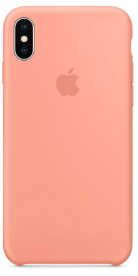 Чехол Silicone Case iPhone XS Max (персик) 7862