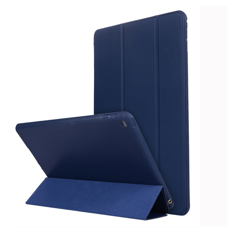 Чехол для iPad 10.2 / 10.2 (2020) Smart Case кожа + TPU (тёмно-синий) 129401