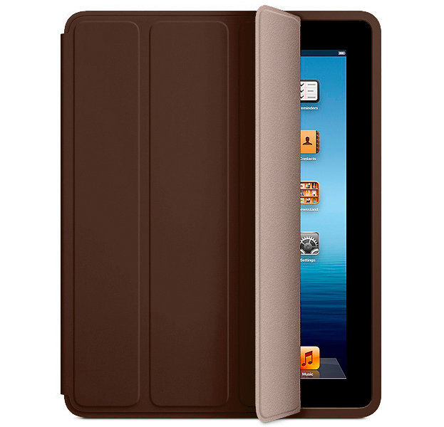 Чехол для iPad 2 / 3 / 4 Smart Case серии Apple кожаный (кофе) 4739