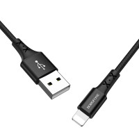 BOROFONE USB кабель 8-pin BX20 2A, длина: 1 метр (чёрный) 7073