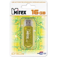 MIREX Флэш карта USB для компьютера 16Gb ELF YELLOW (жёлтый) 5018