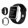 Ремешок Apple Watch 42mm / 44mm силикон гладкий (чёрный) 6475 - Ремешок Apple Watch 42mm / 44mm силикон гладкий (чёрный) 6475