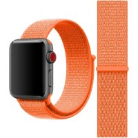 Ремешок Apple Watch 38mm / 40mm / 41mm нейлон на липучке (оранжевый) 5502
