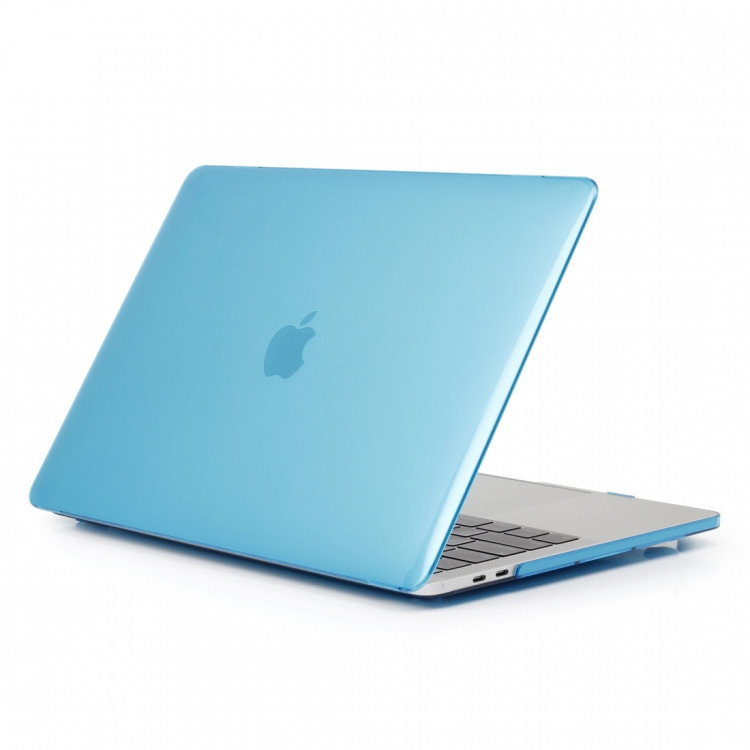 Чехол MacBook Pro 16.2 модель A2485 / A2780 / A2991 (2021-2023гг.) глянцевый (голубой) 4097