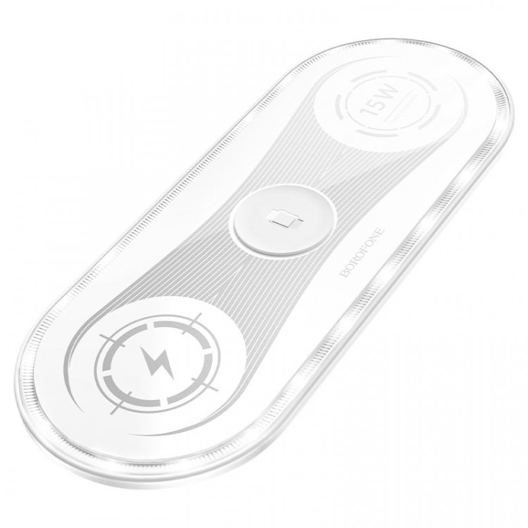 BOROFONE Беспроводная зарядка Type-C 3 в 1 BQ14 22.5W для iPhone / Apple Watch / AirPods (белый) Г60-1478