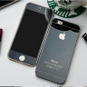 Стекло для iPhone 6 / 6S противоударное Зеркальное перед / зад (чёрный) 17406 - Стекло для iPhone 6 / 6S противоударное Зеркальное перед / зад (чёрный) 17406