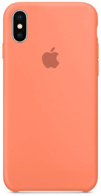 Чехол Silicone Case iPhone XS Max (светло-оранж) 7893