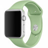 Ремешок Apple Watch 42mm / 44mm силикон гладкий (фисташковый) 6475 - Ремешок Apple Watch 42mm / 44mm силикон гладкий (фисташковый) 6475