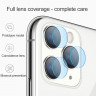 Стекло на линзы камеры для iPhone 11 Pro комплект (9606) white - Стекло на линзы камеры для iPhone 11 Pro комплект (9606) white