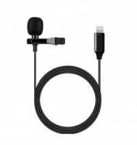 Lavalier Петличный микрофон Lightning 8-pin для Apple устройств (1.5м) + мешочек (123060)