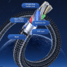 USAMS HDMI кабель lightning 8-pin нейлоновый длина 2 метра (чёрный) 5725 - USAMS HDMI кабель lightning 8-pin нейлоновый длина 2 метра (чёрный) 5725