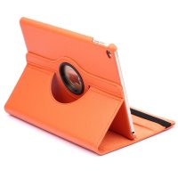 Чехол для iPad Air 2 / Pro 9.7 крутящийся кожаный 360° (оранжевый) 6001
