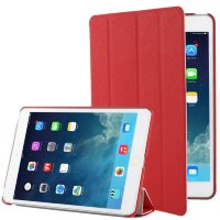 Чехол для iPad mini 1 / 2 / 3 книжка кожаная Oracle (красный) 7067