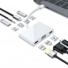 BASIX Хаб Type-C 7в1 (HDMI x1 / VGA x1 / USB 3.0 x1 / USB 2.0 x2 / 3.5mm x1 / USB-C x1) модель PP7A (Г90-52540) - BASIX Хаб Type-C 7в1 (HDMI x1 / VGA x1 / USB 3.0 x1 / USB 2.0 x2 / 3.5mm x1 / USB-C x1) модель PP7A (Г90-52540)
