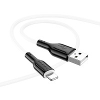 BOROFONE USB кабель lightning 8-pin BX63 2.4A, 1 метр (белый) 2125