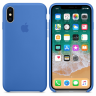 Чехол Silicone Case iPhone X / XS (тёмно-голуб) 0572 - Чехол Silicone Case iPhone X / XS (тёмно-голуб) 0572