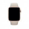Ремешок Apple Watch 38mm / 40mm / 41mm силикон гладкий (бежевый) 6339 - Ремешок Apple Watch 38mm / 40mm / 41mm силикон гладкий (бежевый) 6339