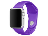 Ремешок Apple Watch 38mm / 40mm силикон гладкий (фиолетовый) 6339
