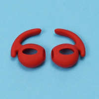 Силиконовые накладки амбушюры с уплотнителем AirPods (красный) 6018