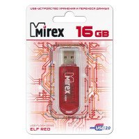 MIREX Флэш карта USB для компьютера 16Gb ELF RED (красный) 5063