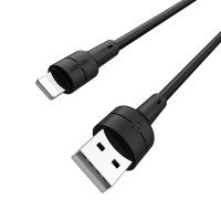 BOROFONE USB кабель lightning 8-pin BX30 2.4A, 1 метр (чёрный) 8049