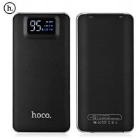 HOCO Внешний аккумулятор Power Bank B23A 15000mAh 2.1A (хромированный чёрный) 1534
