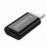 Переходник Micro USB на 8-pin Lightning (чёрный) 3279 - Переходник Micro USB на 8-pin Lightning (чёрный) 3279