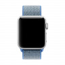 Ремешок Apple Watch 38mm / 40mm / 41mm нейлон на липучке (голубой) 5502 - Ремешок Apple Watch 38mm / 40mm / 41mm нейлон на липучке (голубой) 5502
