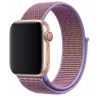 Ремешок Apple Watch Ultra 49mm / 45mm / 44mm / 42mm нейлон на липучке (сиренево-фиолетовый) 5501 - Ремешок Apple Watch Ultra 49mm / 45mm / 44mm / 42mm нейлон на липучке (сиренево-фиолетовый) 5501