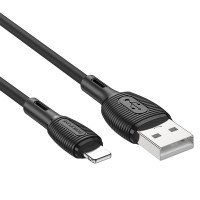 BOROFONE USB кабель lightning 8-pin BX86 2.4A, 1 метр (чёрный) 2126