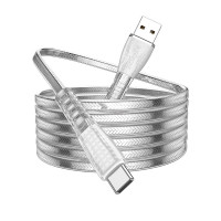 BOROFONE USB кабель Type-C BU31 3A, 1 метр (серебро) 8056