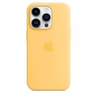 Чехол Silicone Case iPhone 14 Pro Max (жёлтый) 1605