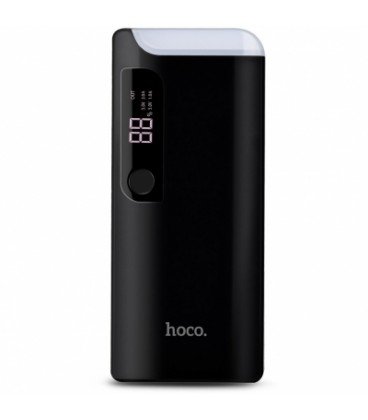 HOCO Внешний аккумулятор Power Bank B27 с фонариком 15000mAh 2.1A (чёрный) 5332