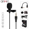 ARIMIC Петличный микрофон AUX 3.5mm для камеры / телефона + аксессуары (длина 1.5м) (8677) - ARIMIC Петличный микрофон AUX 3.5mm для камеры / телефона + аксессуары (длина 1.5м) (8677)