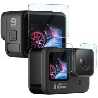 iMAK Набор защитных стёкл для экшн камеры GoPro Hero 9/10/11/12 (стекла 3шт) 00998001
