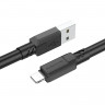 BOROFONE USB кабель lightning 8-pin BX81 2.4A, 1 метр (чёрный) 2132 - BOROFONE USB кабель lightning 8-pin BX81 2.4A, 1 метр (чёрный) 2132