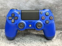 Беспроводной джойстик геймпад DualShock 4 для Sony PlayStation PS4 "Голубой металлик" (PREMIUM) Г45-3194