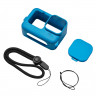 PULUZ Чехол силиконовый для GoPro 9 (цвет синий) + шнурок + защита линзы (PU518L) - PULUZ Чехол силиконовый для GoPro 9 (цвет синий) + шнурок + защита линзы (PU518L)