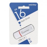 SmartBay Флэш карта USB для компьютера 16Gb SB16GBCRW-W (бело-красный) 6107