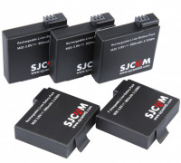 (КОМПЛЕКТ 5ШТ) SJCAM аккумулятор для SJCAM M20 / M20 Air (900mAh Li-ion 3.33Wh) Код МС: 111607-5шт