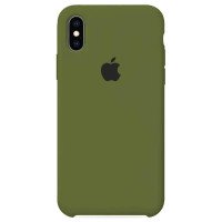 Чехол Silicone case iPhone X / XS (хаки) 5887